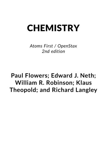 Cover image for Chemistry